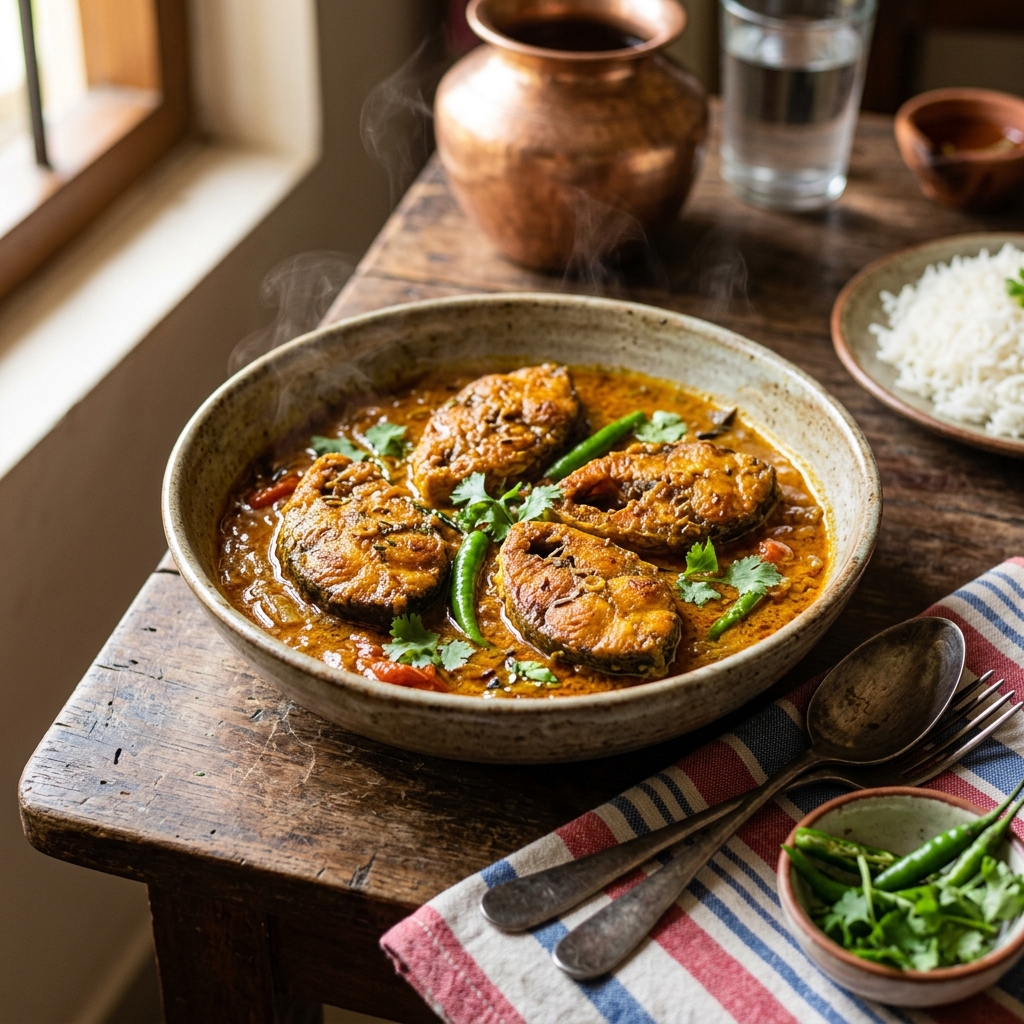 Authentic Bengali Fish Kalia